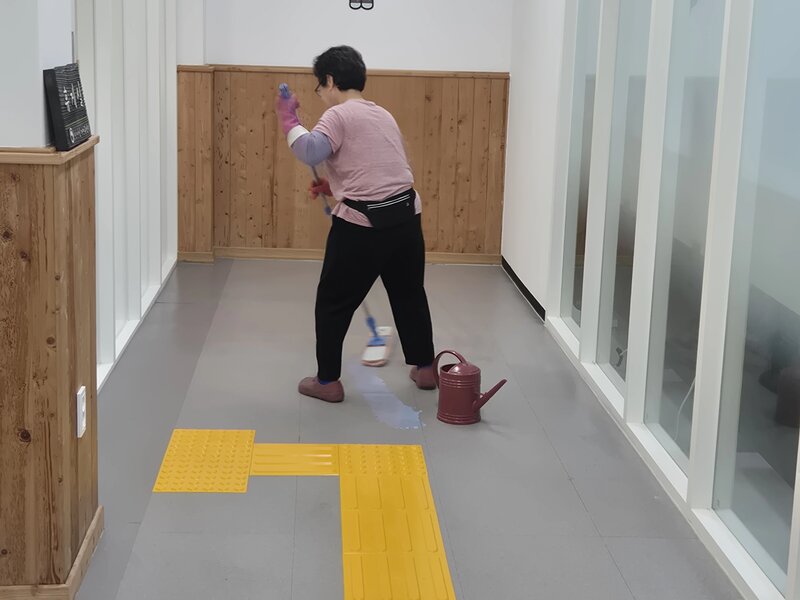 안성 현장 바닥 작업 모습